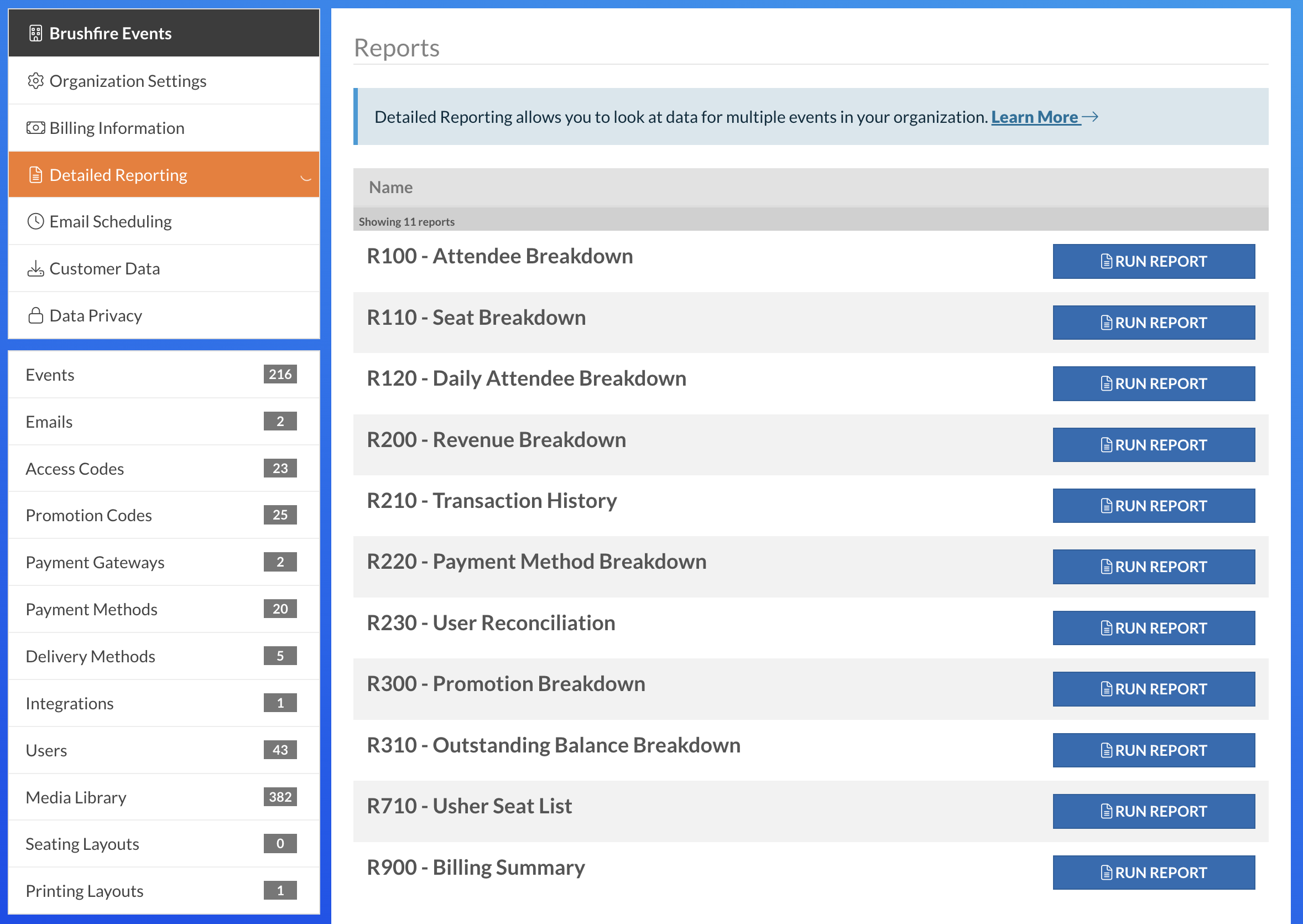 What Detailed Reports can I run? Brushfire Help Center